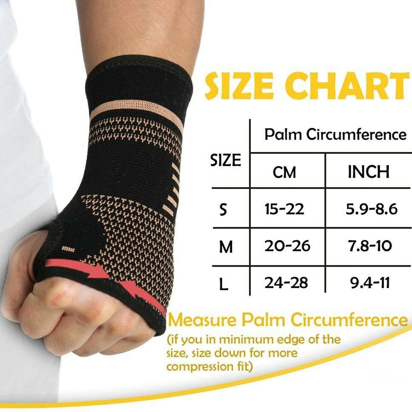 Wrist Hand Injury Compression Sleeve
